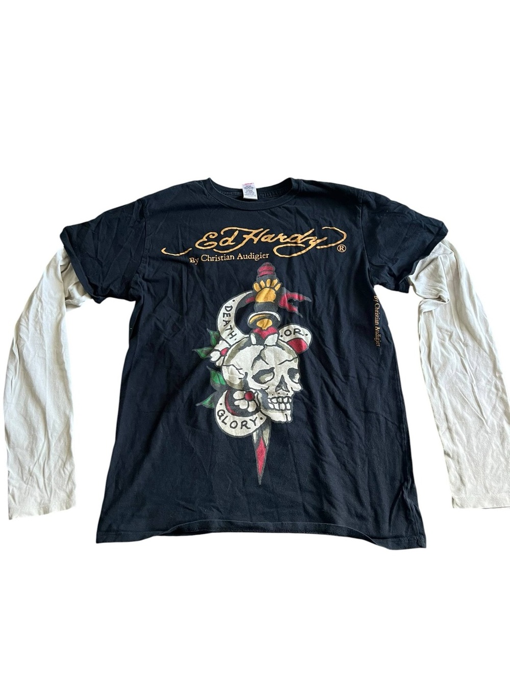 Ed Hardy Long Sleeve T-Shirt M Size (172)